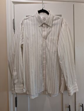 Prada Men's Button Down Shirt,17 1/2